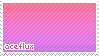 Aceflux pride flag with the text 'Aceflux' overlaid